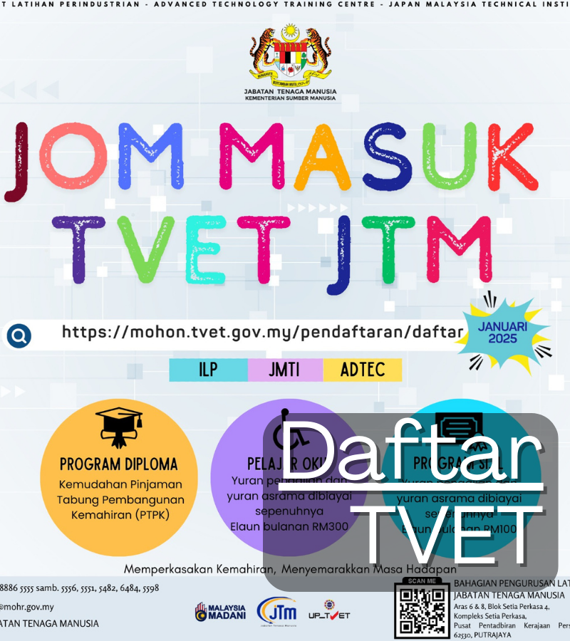 JOM MASUK TVET JTM